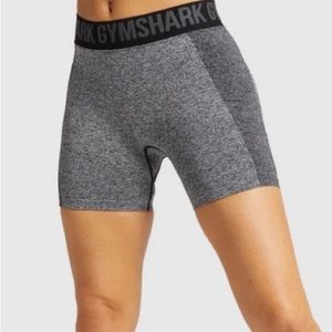Gymshark Flex Black and Gray Marl Shorts